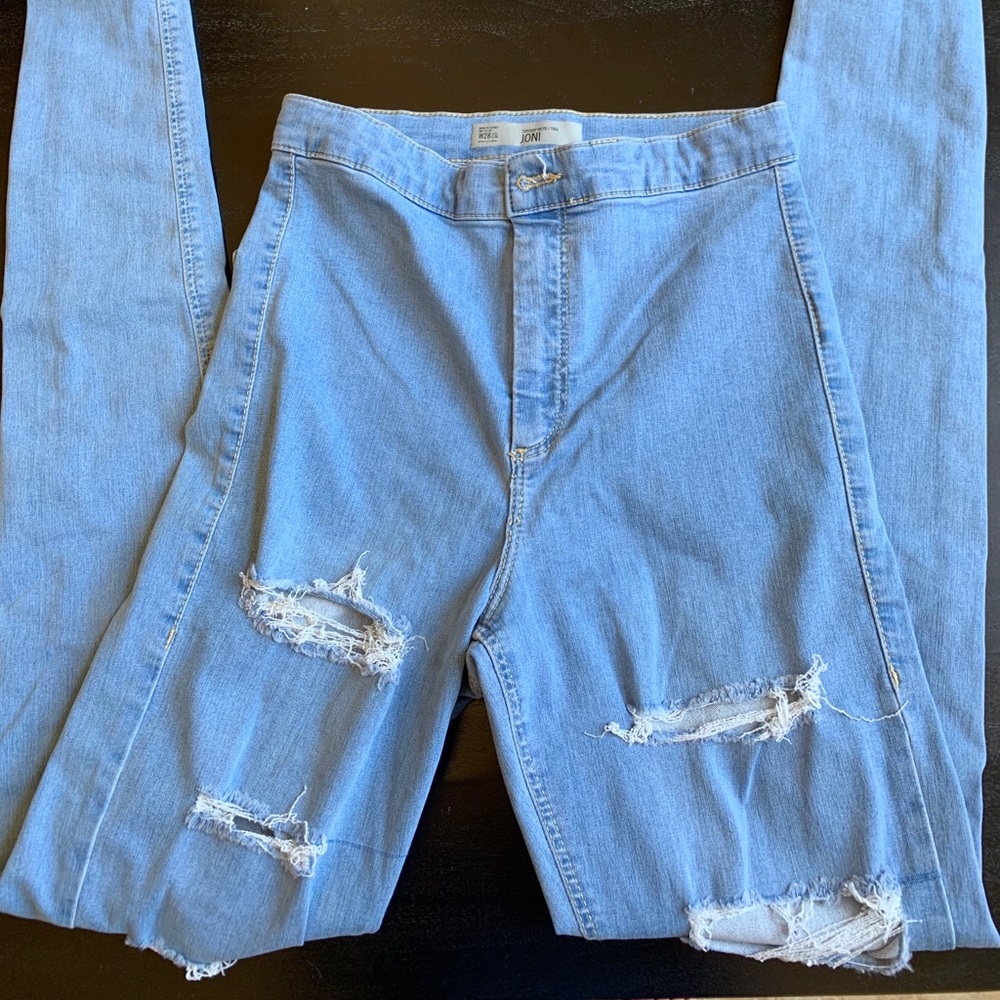 Topshop high rise jeans